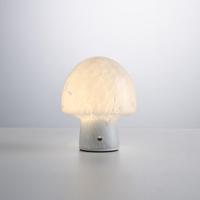 LED Tafellamp Cirello marmo - 2W - Natuurlijk glas - Paddenstoel - IP44 voor binnen en buiten (overdekt) - Met geïntegreerde dimmer - USB-C oplaadbaar - thumbnail