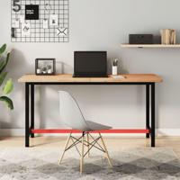 VidaXL Werkbank 150x55x81,5 cm massief beukenhout en metaal - thumbnail