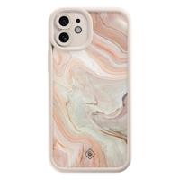 iPhone 12 beige case - Marmer waves - thumbnail