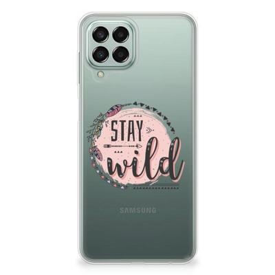 Samsung Galaxy M33 Telefoonhoesje met Naam Boho Stay Wild Samsung Galaxy M33 Telefoonhoesje met Naam Boho Stay Wild