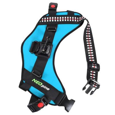 NEOpine hond halen Hound Harness verstelbare borst riem riem monteren voor GoPro HERO 4 / 3 + / 3 / 2 / 1(blauw)