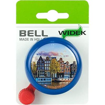 Widek bel blauw grachtenpand op kaart