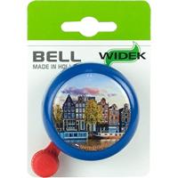 Widek bel blauw grachtenpand op kaart - thumbnail