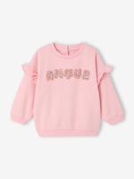 sweater met lange mouwen voor babymeisjes lichtroze - thumbnail