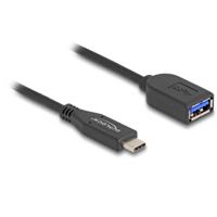 DeLOCK USB 10 Gbps Coaxial Cable USB Type-C male to Type-A female 25 cm - thumbnail