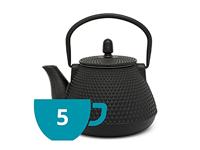 Bredemeijer Wuhan Enkele theepot 1000 ml Zwart - thumbnail