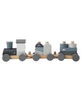 Label Label Stapeltrein blauw - thumbnail