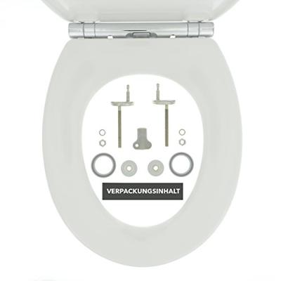 Toiletzitting Tiger Boston Softclose Duroplast Chroom Wit