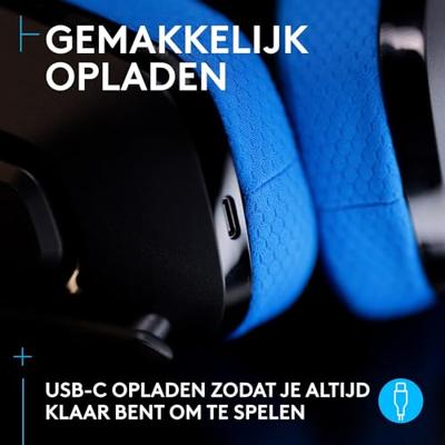 Logitech G535 Draadloos Zwart, Blauw Logitech G535 Draadloos Zwart, Blauw