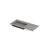 INK Post Wastafel Keramische Slab Envelop Bak Links Zonder Kraangat - 1000x450x10 mm - Armani Grey Mat - thumbnail