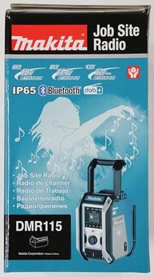 Makita Bouwradio DAB, DAB+ AUX, Bluetooth, USB Spatwaterbestendig, Stofvast Turquoise, Zwart, Zilver - thumbnail