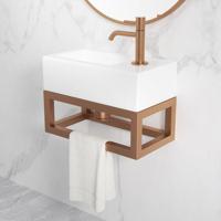 Frame Voor Fontein Wiesbaden Nick 39,5x15x21,5 cm Geborsteld Brons Koper - thumbnail