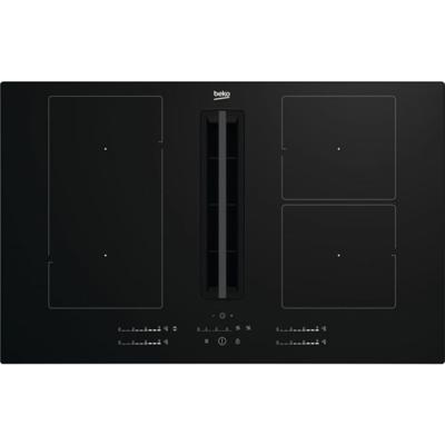 Beko HIXI84700UF Inductie kookplaat met afzuiging Zwart