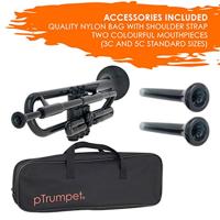 Jiggs pTrumpet Black met hoes - thumbnail