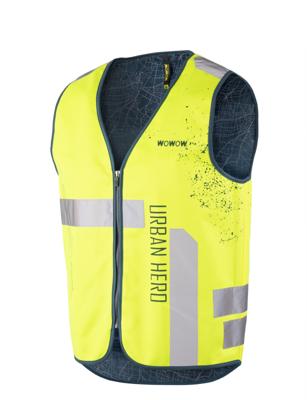 Wowow Reflectievest urban hero maat l geel