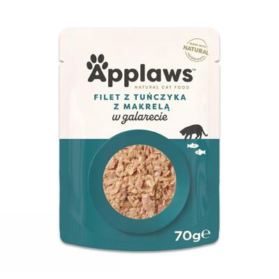 APPLAWS Tuna Fillet with Mackerel in Jelly - nat kattenvoer - 70g