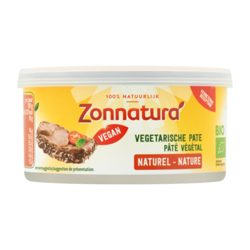 Zonnatura Vegetarische pate naturel bio 125 Gram