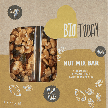 BioToday Notenmixreep 3 x 25 g bij Jumbo