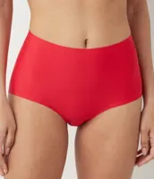 Secrets Maxi slip naadloos - 30176 - Naadloze dames taille slip - Invisible - Katoenen kruisje - S - Rood | Dames slip - Onderbroek - Ondergoed- - - thumbnail