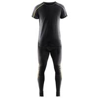 Blåkläder Merino Xlight Onderhemd Korte mouw 479817349835 | Donkergrijs/Geel | Maat 3XL - 7330509545423 - thumbnail