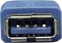 Manhattan 322379-CG USB-kabel USB 3.2 Gen1 (USB 3.0 / USB 3.1 Gen1) USB-A stekker, USB-A bus 2.00 m Blauw Vergulde steekcontacten, UL gecertificeerd - thumbnail