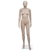 Etalagepop vrouw rond hoofd - thumbnail