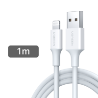 UGREEN 20728 USB-kabel USB 2.0 Apple Lightning stekker, USB-A stekker 1 m Wit - thumbnail