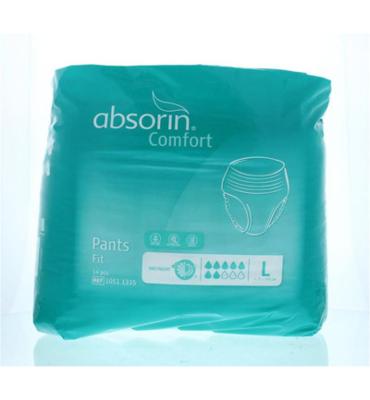 Absorin Comfort pants fit maat L tot 145cm 14 Stuks Absorin Comfort pants fit maat L tot 145cm 14 Stuks