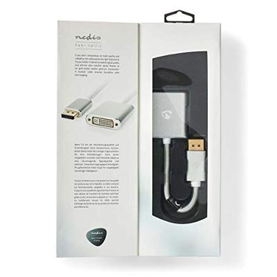 Nedis DisplayPort-Kabel | DisplayPort Male naar DVI-D 24+1-Pins Female | 0.2 m | 1 stuks - CCTB37250AL02 CCTB37250AL02
