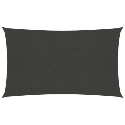 Zonnezeil 160 g/m 3x6 m HDPE antracietkleurig
