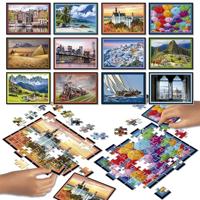 Puzzel - EDUCA - Battle Travel - 12 puzzels - 42 stukjes - Thema Reizen en kaarten - thumbnail