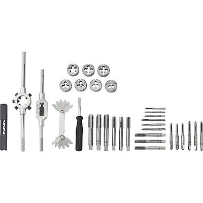TOOLCRAFT TO-7015521 Schroefdraadsnijderset 32-delig Staal M3 x 0.50, M4 x 0.70, M5 x 0.80, M6 x 1, M8 x 1.25, M10 x 1.50, M12 x 1.75