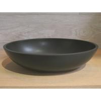 Waskom Luca Sanitair Ovaal 48x32x12 cm Solid Surface 8 mm Dik Mat Antraciet Luca Sanitair - thumbnail