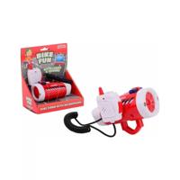 Johntoy Bike fun sirene/zwaailicht brandweer met microfoon - thumbnail