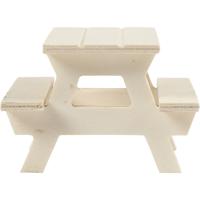 Creativ Company Picknickbank, h: 5,5 cm, l: 8 cm, b: 8 cm, 1 stuk - thumbnail