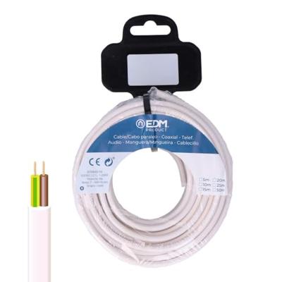 Kabel EDM 28121 Wit 2 x 2,5 mm 5 m