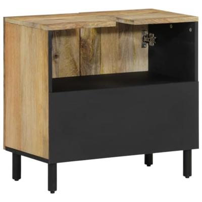 Wastafelkast 62x33x58 cm massief mangohout