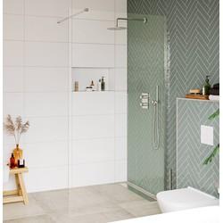 Saqu Modulo inloopdouche incl. antikalk 90x210cm chroom