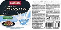 van het fijnste kattenvoer, nat milkiekonijn in roomsaus (32 x 100 g), nat kattenvoer zonder granen en suiker van animonda, met verse, vleselijke ingrediënten - thumbnail