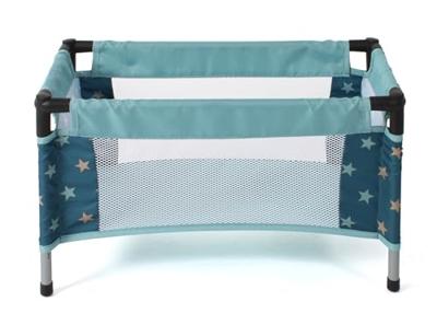 Poppen Reisbedje - Stars Turquoise