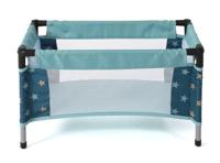 Poppen Reisbedje - Stars Turquoise - thumbnail