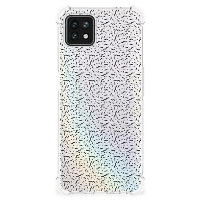 OPPO A53 5G | A73 5G Doorzichtige Silicone Hoesje Stripes Dots OPPO A53 5G | A73 5G Doorzichtige Silicone Hoesje Stripes Dots