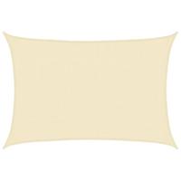 Zonnezeil 160 g/m 2,5x4 m HDPE crmekleurig - thumbnail