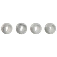 Servethouder Home ESPRIT Wit Marmer 4,8 x 4,8 x 3,3 cm 4 Onderdelen - thumbnail
