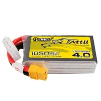 Tattu LiPo accupack 14.8 V 1050 mAh Aantal cellen: 4 130 C Block XT60 - thumbnail