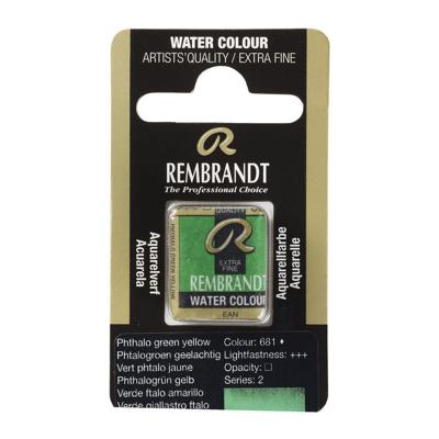 Rembrandt Aquarelverf Napje - Phtalogroen Geelachtig #681