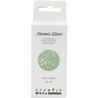 Creativ Company Keramiek glazuur, 984-1101 °c, dekkend, paris green, 60 ml/ 1 fles