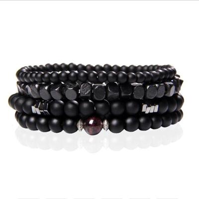 Memphis Stacked Armband - Hout & Agaat Memphis Stacked Armband - Hout & Agaat
