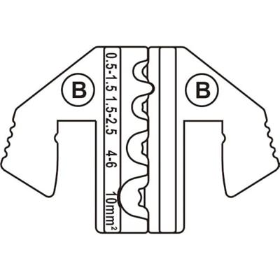 TOOLCRAFT PLE-0B Krimp-onderdelen Ongeïsoleerde kabelschoenen Krimpbereik: 1.5 tot 10 mm² Geschikt voor merk: TOOLCRAFT PZ-500