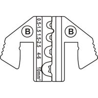 TOOLCRAFT PLE-0B Krimp-onderdelen Ongeïsoleerde kabelschoenen Krimpbereik: 1.5 tot 10 mm² Geschikt voor merk: TOOLCRAFT PZ-500 - thumbnail